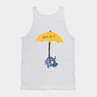 Yellow umbrella and blue horn black - Wait for it - pink Tank Top